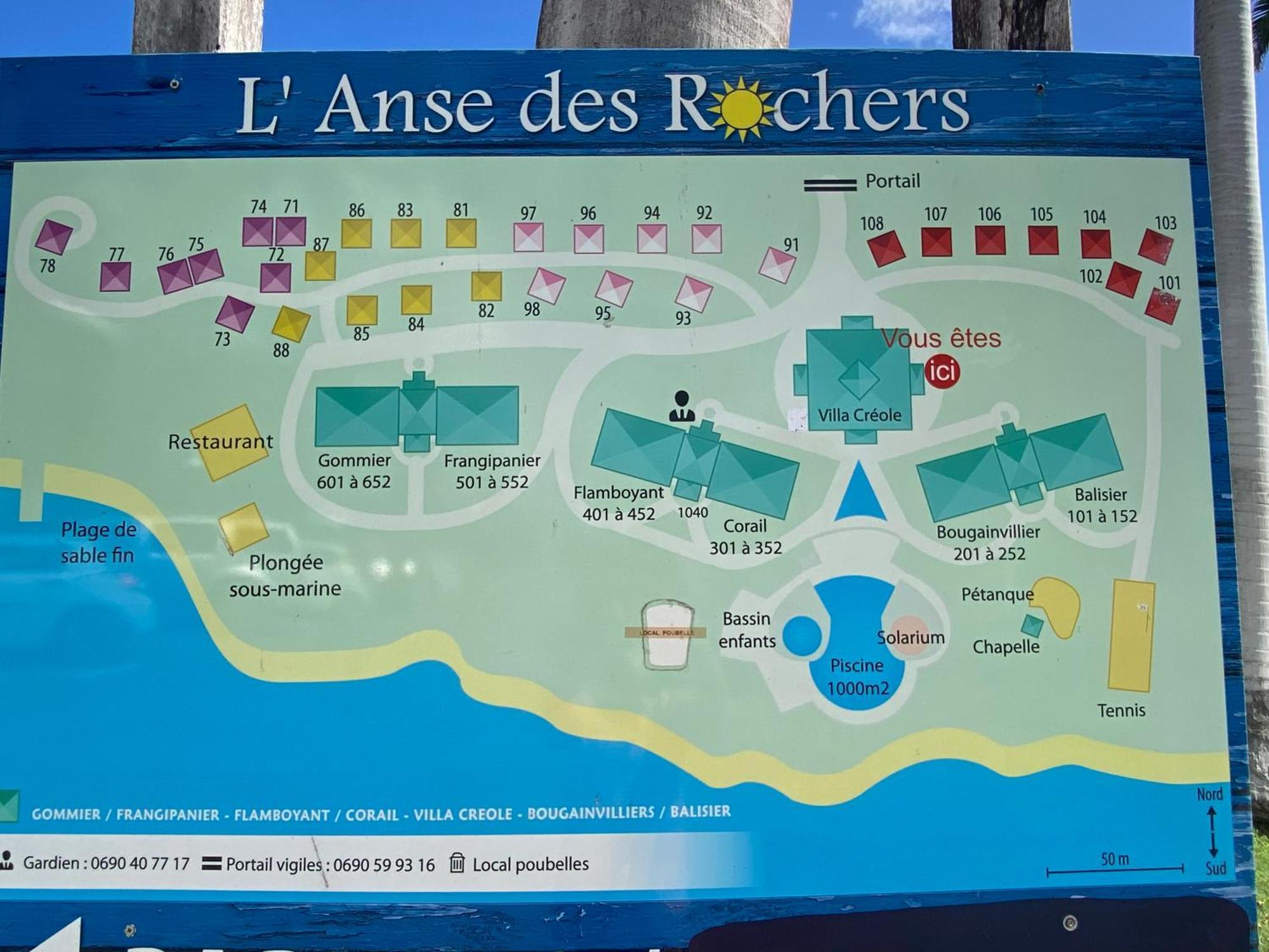 Brin D'Ile Anse Des Rochers Vue Mer A 50 M De La Plage Et Piscine Saint-Francois  Eksteriør bilde